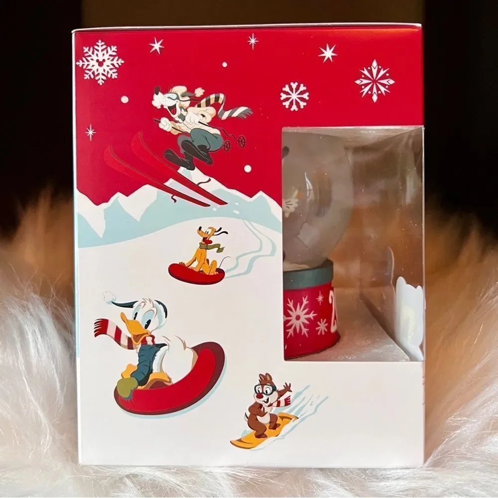 NEW Mickey & Minnie Mouse 2021 Holiday Snow Globe New NIB Disney *Ships Now*